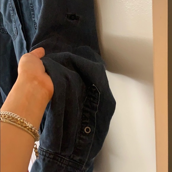 Anthropologie Cloth & Stone Denim Shirt - Picture 6 of 7